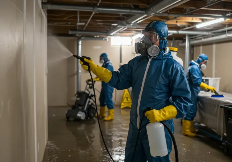 Basement Sanitization and Antimicrobial Treatment process in Waimea, HI